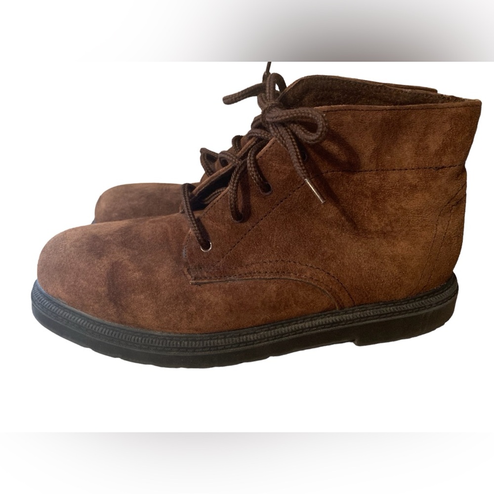 Bates Floaters Boyne brown suede shearling lined mens Sz 9.5 RARE vintage chukka